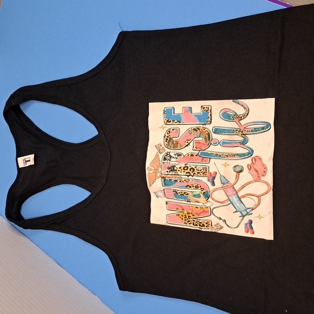 Razor back tank top